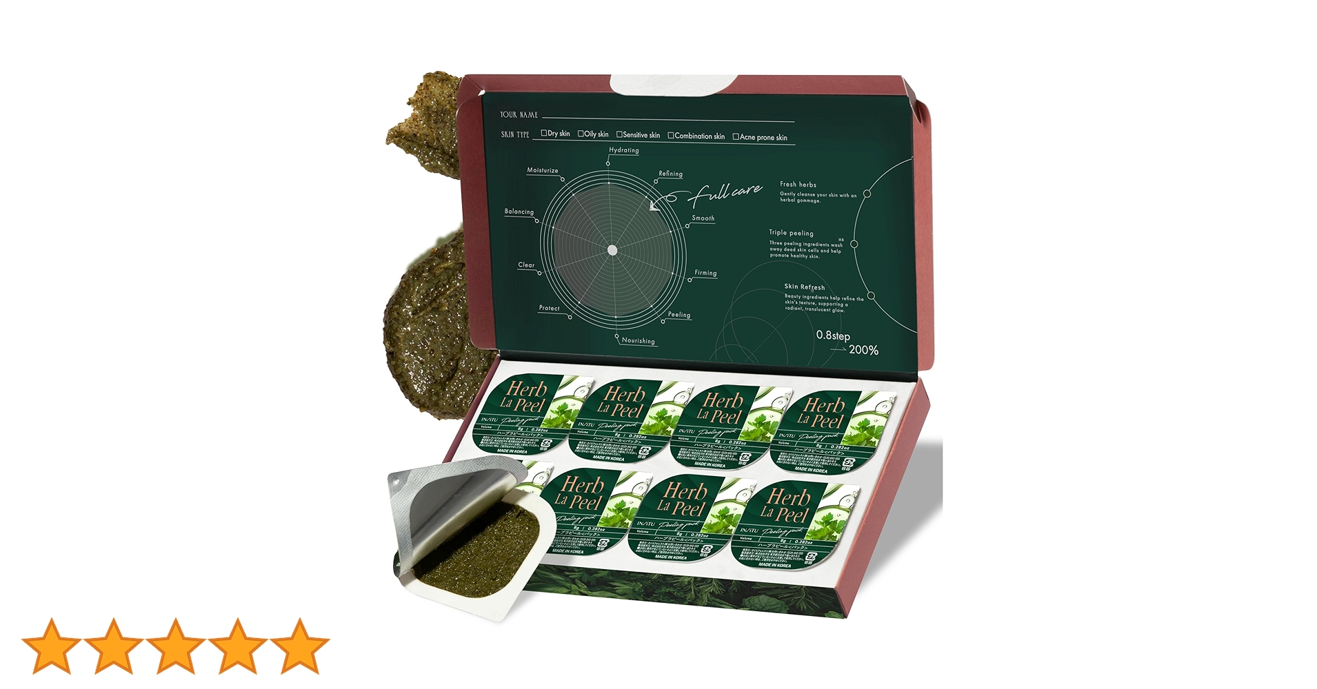 Amazon.co.jp: 【角質オフ×美肌ケア】ハーブピーリング セルフ